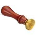thumbnail image 4 of Uxcell Alphabet Q Wax Seal Stamp Initial Letter Sealing Wax Stamp Retro Removable Brass Head Wooden Handle, Style 2, 4 of 6