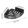 thumbnail image 2 of Shower Corner Shelf, Shower Organizer Shelf, No Drilling Water Resistant Rustproof Adjustable Quick Installation Shower Rack Corner For Bathroom Organizers And Storage, 2 of 9