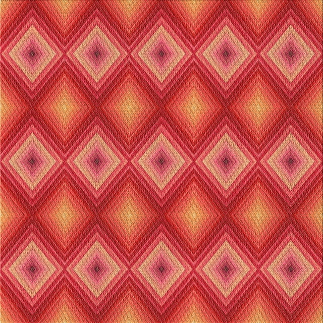Ahgly Company Tapis d'Intérieur Lavables en Machine, Carrés de Transition Orange Vif, Carrés de 5'