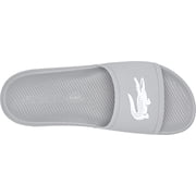 Lacoste Mens Croco Slide Sandal 10 Gray/White