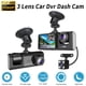 thumbnail image 1 of Grabadora de conducción con pantalla HD 1080P2 pulgadas con tres lentes con imagen de marcha atrás, teléfono móvil, WIFI, DVR para coche, 1 of 5