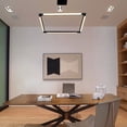 thumbnail image 6 of VONN Atria 24" Square ETL Certified Integrated LED Aluminum Chandelier in Black, 6 of 12