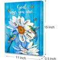 thumbnail image 1 of Y077 God Says You Are Inspirational Canvas Wall Art,Bible Verses Christian Art Canvas Sunflower Prints Framed Wall Art Ready to Hang For Bedroom Office Livingroom Farmhouse Home Wall Decor, 1 of 5