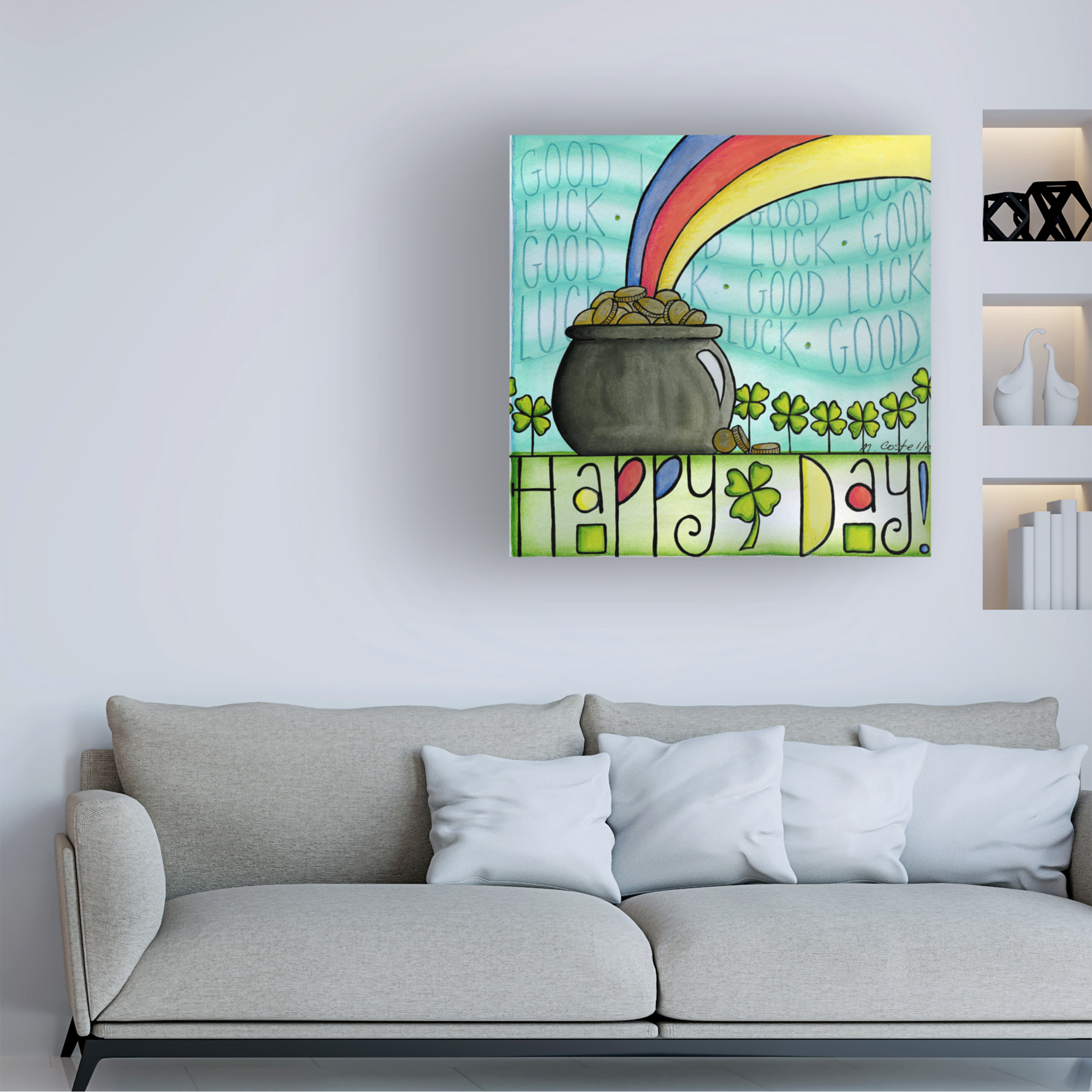 Trademark Fine Art 'st pattys day' Canvas Art by Maureen Lisa Costello