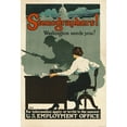 thumbnail image 2 of Still, Roy Hull 14x18 White Modern Wood Framed Museum Art Print Titled - Stenographers! Washington Needs You!, ca. 1918, 2 of 4
