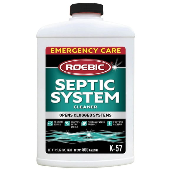 Roebic K-57-Q Septic System Cleaner: 32 Ounces, Cleans and Maintains Septic Systems for Optimal Performance