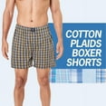 thumbnail image 4 of Badger Smith - Men's Boxer Shorts, Comfortable Cotton Boxers, 100% Cotton Checks Multicolor Boxers For Men, Multi Pack, X-Large, 4 of 12