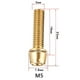 thumbnail image 2 of Tornillo de vástago de manillar de bicicleta Pernos de palanca de freno ligeros (M5 dorado), 2 of 5