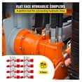 thumbnail image 2 of Skid Steer Hydraulic Quick Connect Couplers 1/2" NPT - 8 Pair Kit - 5076 PSI - ISO 16028 - For Bobcat, John Deere, CAT & More, 2 of 7