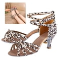 thumbnail image 2 of Chaussures de Danse Chaussures de Salon Chaussures Latines Confortables Chaussures Latines Mode Chaussures de Danse pour Femmes Imprimé Léopard 36, 2 of 8
