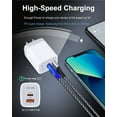 thumbnail image 2 of USB C Charger Block,AILKIN 3Pack Dual Port USB Wall Charger,AILKIN 20W Power Delivery + QC3.0 Fast Charging Charger Block, 2 of 5