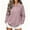 Pink, variant on Half-Zip Sweatshirts for Women Zaewscy Women's /Winter Casual Long-Sleeve Hooded Sweatshirt With Zipper And Lapel Collar Navy XXL