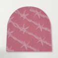 thumbnail image 2 of XIAOCHA Bold‑Print Beanie for Women，Jacquard Knit Fall‑Winter Outdoor Skullcap,Pink, 2 of 4