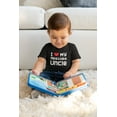 thumbnail image 3 of Old Glory Toddler I Heart My Awesome Uncle 8 Bit Pixel Short Sleeve Graphic T Shirt, 3 of 6