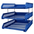 thumbnail image 1 of Miangastore 1pc 3 Tier Plastic File Document Rack Desktop File Holder Organizer for Office, 1 of 8