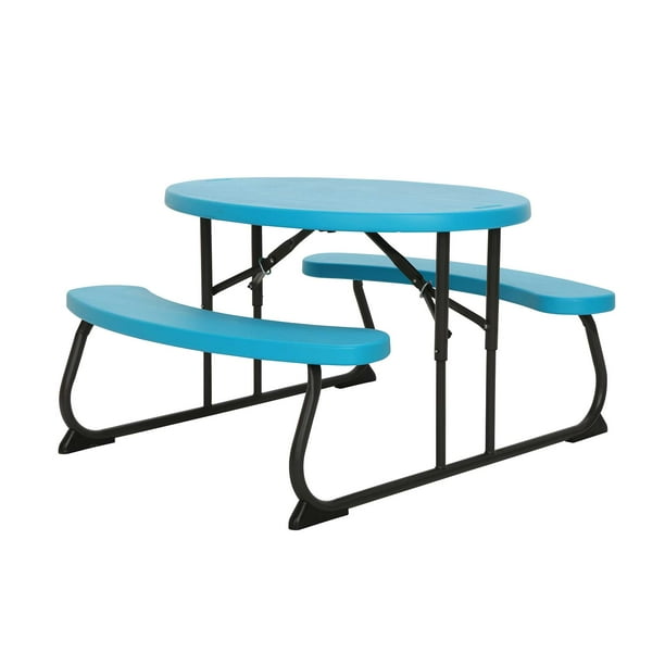Lifetime Childrens Oval Picnic Table, Blue, 60229