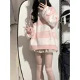 thumbnail image 4 of Suéteres de estrellas de colores contrastantes japoneses, moda grunge, ropa de calle que combina con todo, suéteres para mujer, jerséis holgados con estética Y2k para mujer, 4 of 5