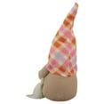 thumbnail image 5 of Northlight 9" Pink and Orange Plaid Springtime Gnome, 5 of 5