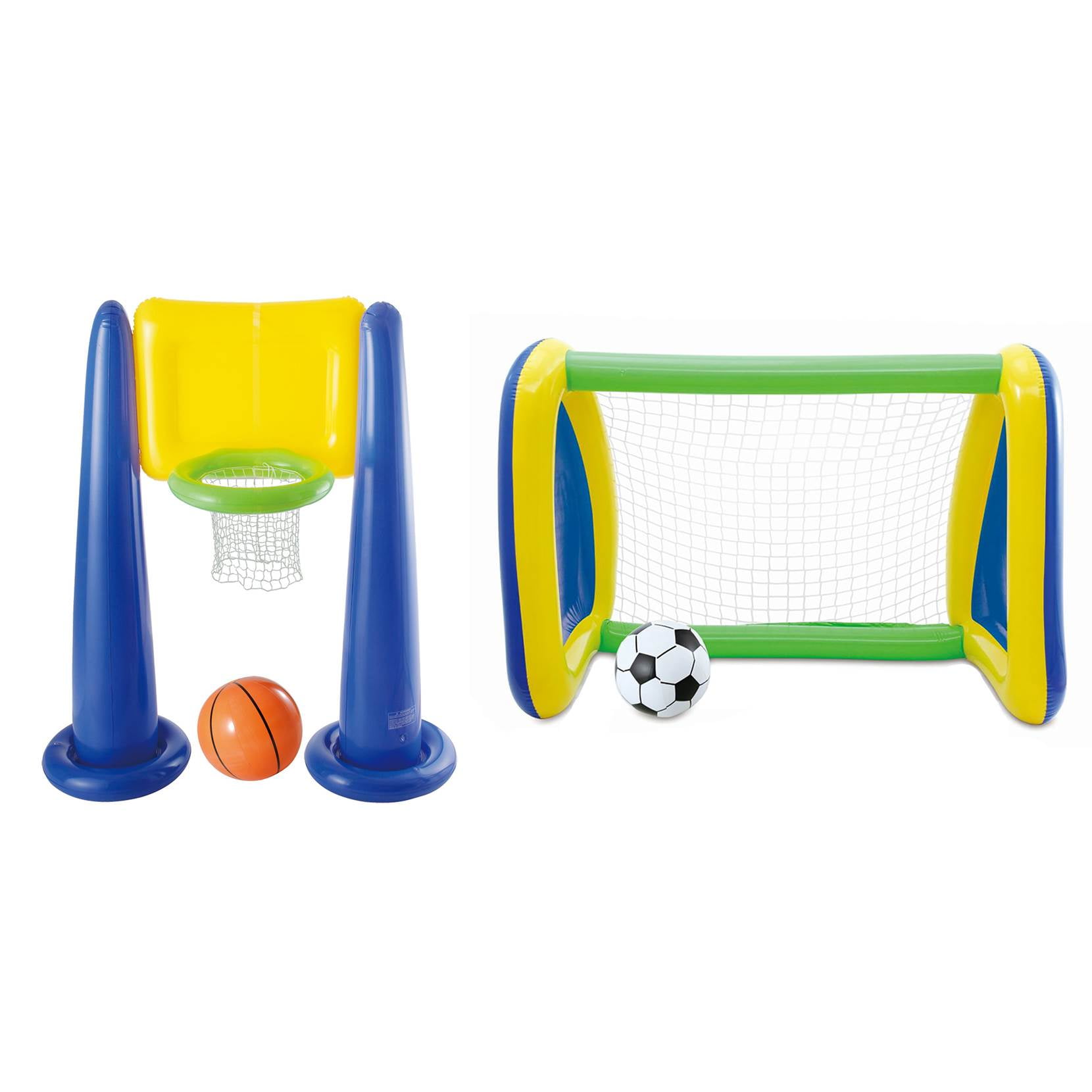 inflatable ball pit with basketball hoop