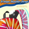 thumbnail image 4 of Red and Orange Tie Dye Pattern 17" Waterproof Oxford School Backpacks for Teens, S-Shape Padded Straps, for School, Travel, Hiking, Camping, 4 of 4