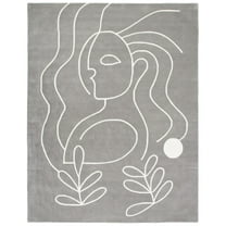 SAFAVIEH Fifth Avenue Dawson Abstract Area Rug, Grey/Ivory, 9' x 12'