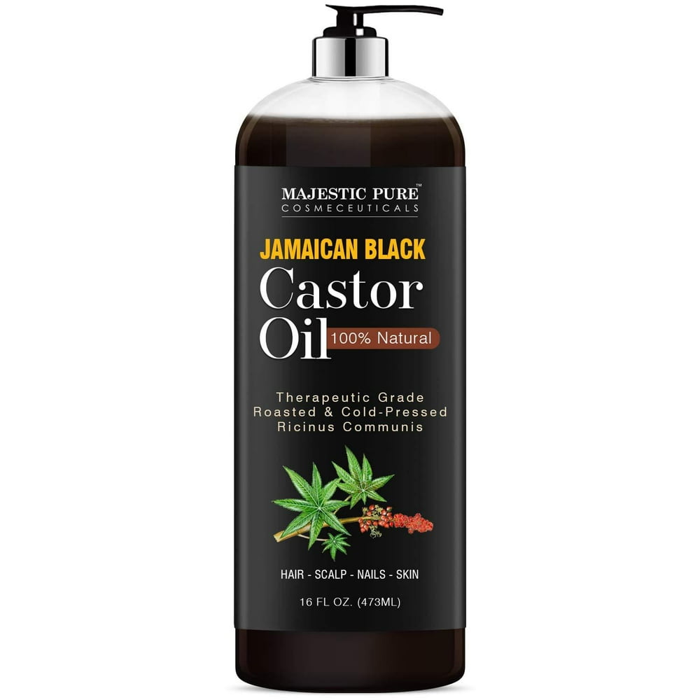 Majestic Pure Jamaican Black Castor Oil for Hair Growth & Natural Skin