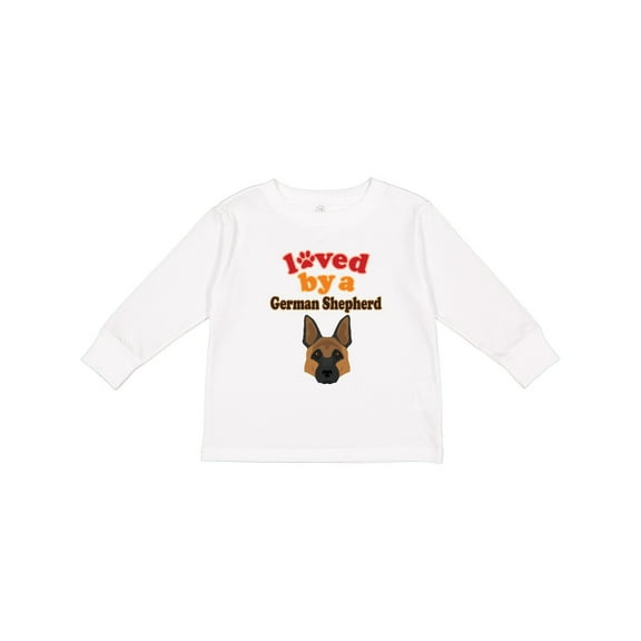 Inktastic German Shepherd Dog Lover Boys or Girls Long Sleeve Toddler T-Shirt
