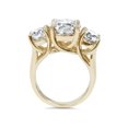 thumbnail image 2 of 5 ct Diamond 3 Stone Round Eng Solitaire Enagement Ring 14K Yellow Gold, 2 of 4