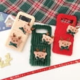 thumbnail image 5 of Allytech Galaxy Z Flip4 Case Christmas Elk, Faux Fur Furry Back Cover with Cute Elk Perfect Gift for Christmas Shockproof Protective Phone Case Cover for Samsung Galaxy Z Flip 4 - Red, 5 of 6