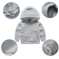 thumbnail image 5 of WIBACKER 2-9 Years Boy Girl Long Sleeve Basic Pullover Hoodie Kids Solid Color Thin Sweatshirt Tops, 5 of 5