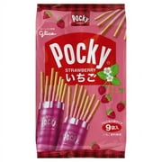 Glico Pocky Strawberry Biscuit Sticks 9 bags