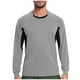 thumbnail image 2 of pstuiky manga larga de hombre, Blusa informal de manga larga con cuello redondo y diseño deportivo de color liso para hombre Tops de hombre l, 2 of 4