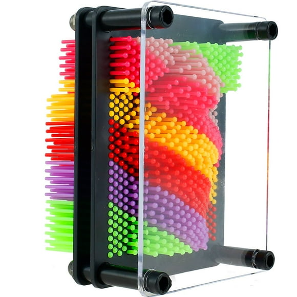 POINTERTECK 3D Forme de Clone Pin Art Sculpture Créative Pin Art Jouets Réutilisables Modèle de Main Jouet Magie Pression Clone Art Board pour Décoration de Bureau de Bureau à Domicile
