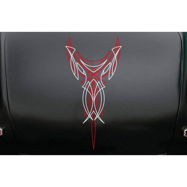 Factory Crafts Universal Pinstripe Set 2 Graphics Kit Vinyl Decal Wrap - Red & White