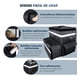 thumbnail image 5 of ECYWE Mochila Repartidor Aislada, Expandible Negro, 20 litros, Unisex, 3 Compartimentos, Resistente al Agua, Ideal para Uber Eats, Rappi, DIDI Food, Picnic, Caminatas, Playa, Camping, Viajes y m&a, 5 of 7