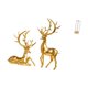 thumbnail image 5 of Elegante Juego De Figuras De Ciervo De Resina Y Organizador De Paja Para La Colección Decorativa De La Encimera De La Sala De Estar Y Solución Para Guardar Brochas De Maquillaje., 5 of 8