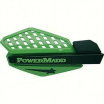 Powermadd Star Series Green/Black MX Handguards w/Removable Vent Covers (34203)
