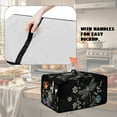 thumbnail image 5 of Renewold Toaster Oven Cover Stain-Resistant Air Fryer Smart Oven Protector with Storage Pockets Easy Clean Kitchen Appliance Accessories, 18.5 x 14.5 x 9 Inches, Dragonfly Flower Black, 5 of 7