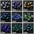 thumbnail image 4 of EOEMY Teardrop Faceted Crystal Glass Loose Crafts Beads Lot 5X3 7X5 12X8 15X10 18X12mm-111# Rose &Amp; Green-7X5mm (50Pcs), 4 of 9