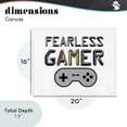 thumbnail image 4 of Stupell Industries Contemporary Fearless Gamer Retro Canvas Art, 20 x 16, by Yass Naffas Designs, 4 of 8