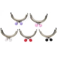 thumbnail image 3 of DIY Handbag Accessories8.5cm Semicircle Embossing Kiss Purse Clasp Lock Handbag Handle Ultimate Reliability, 3 of 8