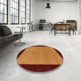 thumbnail image 4 of Ahgly Company Machine Washable Indoor Rectangle Contemporary Dark Orange Area Rugs, 2' x 5', 4 of 7