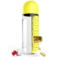 thumbnail image 4 of Botella de agua de 600ml con pastillero organizador 2 en 1, caja planificadora portátil de 7 días, contenedores para medicamentos de viaje, 4 of 8