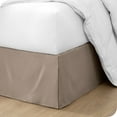 thumbnail image 1 of Bare Home Jupe de Lit Double Brossage - Premium 1800 Collection - Retombée de 15 Pouces - Double, Taupe, 1 of 4