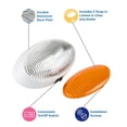 thumbnail image 2 of Lumitronics RV 12V LED Oval Porch Utility Light with On/Off Switch - Clear & Amber Lenses - For Motorhomes Campers Trailers 5th Wheels (White), 2 of 5