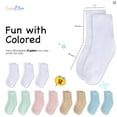 thumbnail image 2 of Rising Star Unisex Toddler Socks, Baby Socks, 12 Pack - Soft & Breathable Crew Kids Socks, Basic Color Assortment, 2 of 3