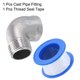 thumbnail image 3 of Adaptador roscado hembra a macho Uxcell de accesorio de tubería fundido NPT 1 x NPT 1, 3 of 7