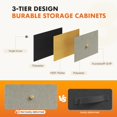 thumbnail image 3 of CONCETTA 8-Drawer Fabric Dresser Storage Chest for Bedroom, Closet, Entryway, Storage Furniture for Adults, Dark Green, 3 of 6