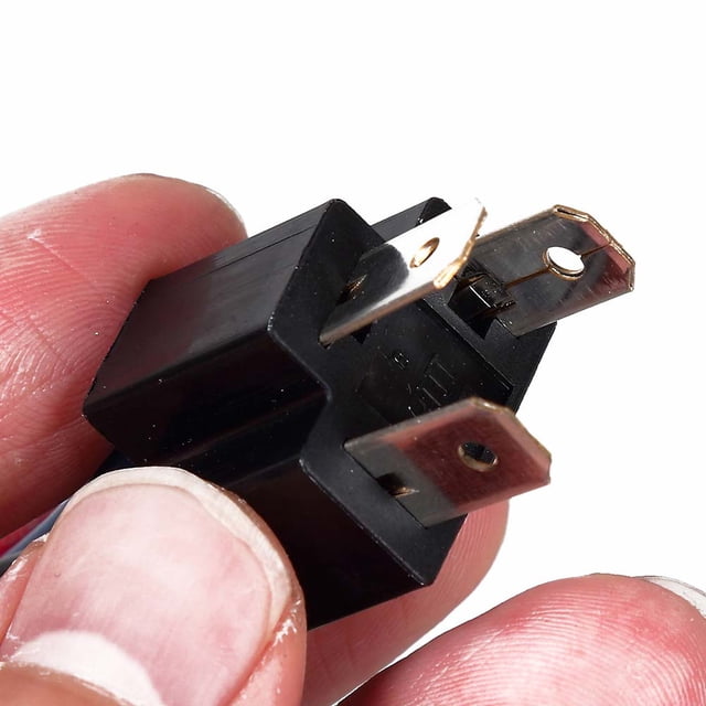 Male Head Extension,2Pcs H4 Male Head Wire Harness Heavy Duty Adapter Connector Plug Socket Revolutionary Design