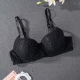 thumbnail image 2 of Sopiago Women's Double Support Wireless, Lace Bra with Stay-in-Place Straps Full-Coverage Womens Seamless Bra Black,XL, 2 of 7